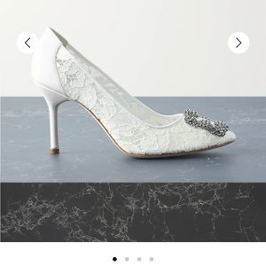 Manolo Hangisi Lace 90mm